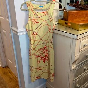 J McLaughlin Coral Reef Halter Dress NWOT